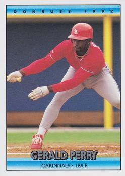1992 Donruss #634 Gerald Perry Front