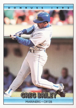 1992 Donruss #487 Greg Briley Front