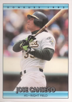 1992 Donruss #548 Jose Canseco Front