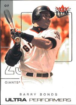 2004 Ultra - Ultra Performers #3 UP Barry Bonds Front