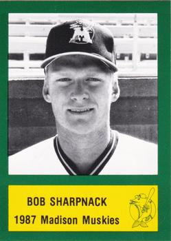 1987 Madison Muskies  #17 Bob Sharpnack Front