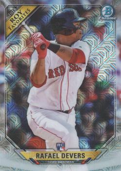 2018 Bowman - Chrome Rookie of the Year Favorites Mojo Refractor #ROYF-RD Rafael Devers Front