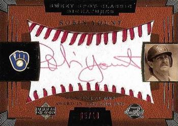 2004 Upper Deck Sweet Spot Classic - Signatures Red #SSA-50 Robin Yount Front