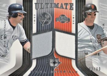 2004 Upper Deck Ultimate Collection - Dual Materials #DJ-MC Don Mattingly / Will Clark Front