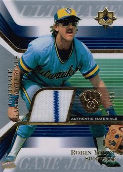 2004 Upper Deck Ultimate Collection - Game Materials #GJ-RY Robin Yount Front