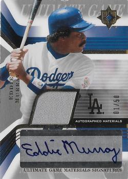 2004 Upper Deck Ultimate Collection - Game Materials Signatures #GJS-EM1 Eddie Murray Front