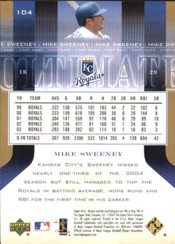 2004 Upper Deck Ultimate Collection - Gold #104 Mike Sweeney Back