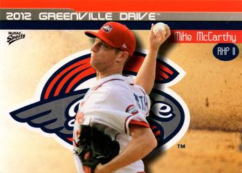 2012 MultiAd Greenville Drive #21 Mike McCarthy Front