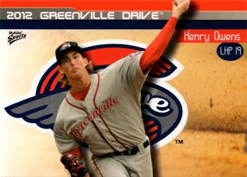 2012 MultiAd Greenville Drive #25 Henry Owens Front