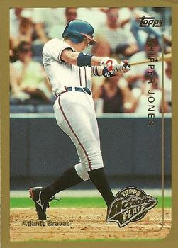 1999 Topps Action Flats Cards #S1-1 Chipper Jones Front
