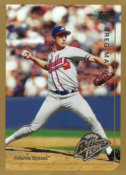1999 Topps Action Flats Cards #S1-2 Greg Maddux Front