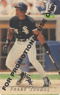 1995 Classic MLB $10 Phone Cards - Promos #NNO Frank Thomas Front