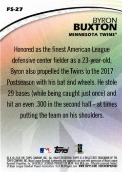2018 Topps - Future Stars #FS-27 Byron Buxton Back