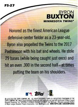 2018 Topps - Future Stars Blue #FS-27 Byron Buxton Back