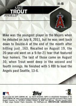 2018 Topps - Instant Impact #II-5 Mike Trout Back