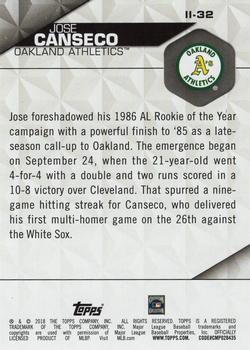 2018 Topps - Instant Impact #II-32 Jose Canseco Back