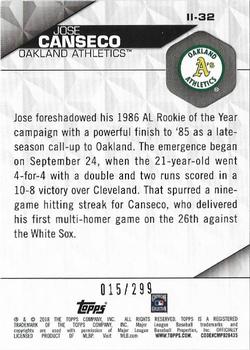 2018 Topps - Instant Impact Black #II-32 Jose Canseco Back