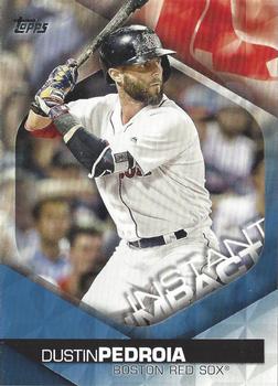 2018 Topps - Instant Impact Blue #II-26 Dustin Pedroia Front