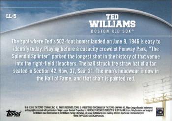 2018 Topps - Longball Legends #LL-5 Ted Williams Back