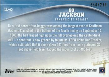 2018 Topps - Longball Legends Black #LL-43 Bo Jackson Back