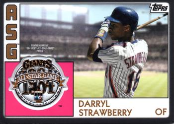 2018 Topps - MLB All-Star Game Logo Manufactured Patch Relics Black #ASP-DS Darryl Strawberry Front