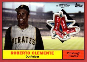 2018 Topps - MLB All-Star Game Logo Manufactured Patch Relics Red #ASP-RO Roberto Clemente Front