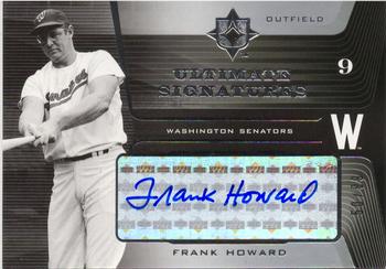 2004 Upper Deck Ultimate Collection - Signatures #FH Frank Howard Front