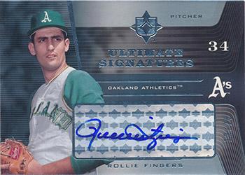2004 Upper Deck Ultimate Collection - Signatures #RF1 Rollie Fingers Front