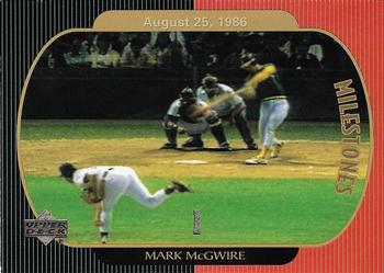1999 Upper Deck Mark McGwire 500 Home Run - Gold #1 Mark McGwire Front