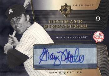 2004 Upper Deck Ultimate Collection - Signatures Gold #GN Graig Nettles Front