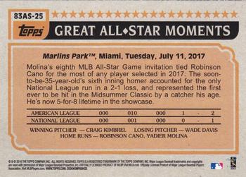2018 Topps - 1983 Topps Baseball 35th Anniversary All-Stars #83AS-25 Yadier Molina Back