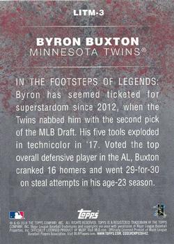 2018 Topps - Legends in the Making (Series 2) #LITM-3 Byron Buxton Back