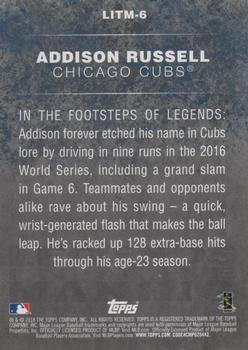 2018 Topps - Legends in the Making (Series 2) #LITM-6 Addison Russell Back
