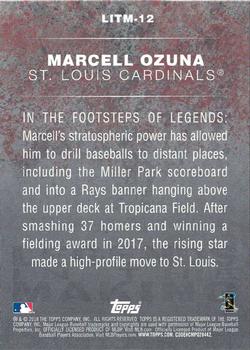 2018 Topps - Legends in the Making (Series 2) #LITM-12 Marcell Ozuna Back