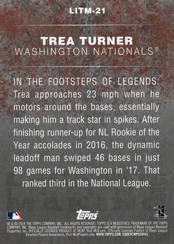 2018 Topps - Legends in the Making (Series 2) #LITM-21 Trea Turner Back