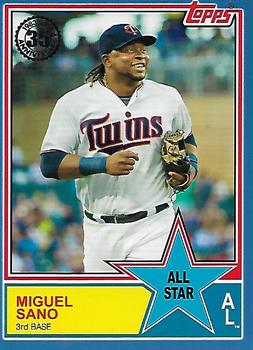 2018 Topps - 1983 Topps Baseball 35th Anniversary All-Stars Blue #83AS-9 Miguel Sano Front