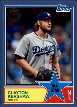 2018 Topps - 1983 Topps Baseball 35th Anniversary All-Stars Blue #83AS-12 Clayton Kershaw Front