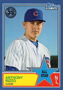 2018 Topps - 1983 Topps Baseball 35th Anniversary All-Stars Blue #83AS-34 Anthony Rizzo Front