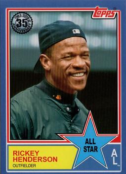 2018 Topps - 1983 Topps Baseball 35th Anniversary All-Stars Blue #83AS-50 Rickey Henderson Front