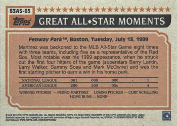 2018 Topps - 1983 Topps Baseball 35th Anniversary All-Stars Blue #83AS-65 Pedro Martinez Back