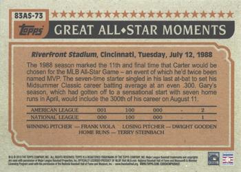 2018 Topps - 1983 Topps Baseball 35th Anniversary All-Stars Blue #83AS-73 Gary Carter Back