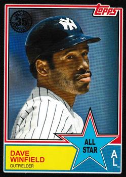 2018 Topps - 1983 Topps Baseball 35th Anniversary All-Stars Black #83AS-66 Dave Winfield Front