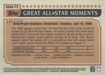 2018 Topps - 1983 Topps Baseball 35th Anniversary All-Stars Black #83AS-73 Gary Carter Back