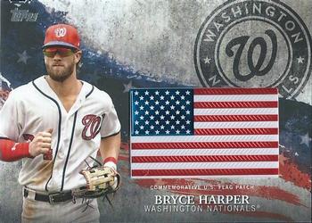 2018 Topps - MLB Independence Day U.S. Flag Manufactured Patch Relics #IDML-BH Bryce Harper Front