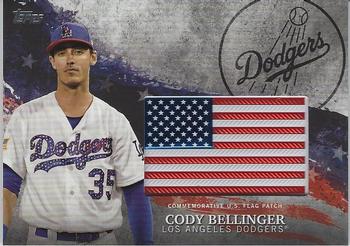 2018 Topps - MLB Independence Day U.S. Flag Manufactured Patch Relics #IDML-CB Cody Bellinger Front