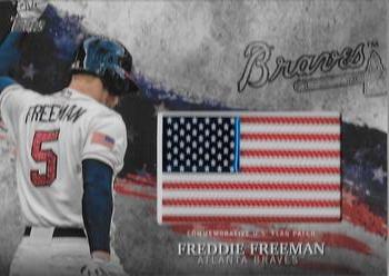 2018 Topps - MLB Independence Day U.S. Flag Manufactured Patch Relics #IDML-FF Freddie Freeman Front
