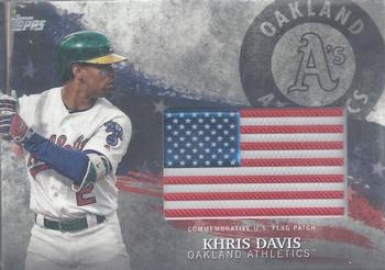 2018 Topps - MLB Independence Day U.S. Flag Manufactured Patch Relics #IDML-KD Khris Davis Front