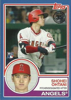 2018 Topps - 1983 Topps Baseball 35th Anniversary Rookies Blue #83-1 Shohei Ohtani Front
