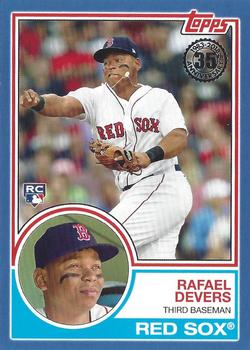2018 Topps - 1983 Topps Baseball 35th Anniversary Rookies Blue #83-19 Rafael Devers Front