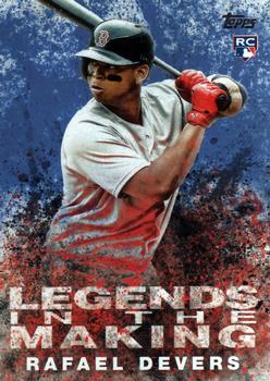 2018 Topps - Legends in the Making Blue (Series 2) #LITM-1 Rafael Devers Front